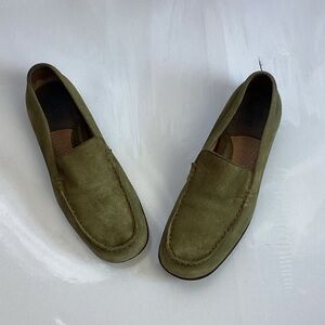 Born Olive Women’s Slip-On Suede Leather Loafers